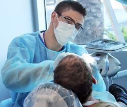 A student at LECOM School of Dental Medicine